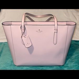 Baby pink Kate Spade tote